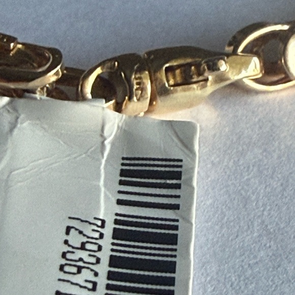 Saks fith Avenue 14k Byzantine link Unisex Bracelet Made In italy NWT $3600 - Picture 17 of 17